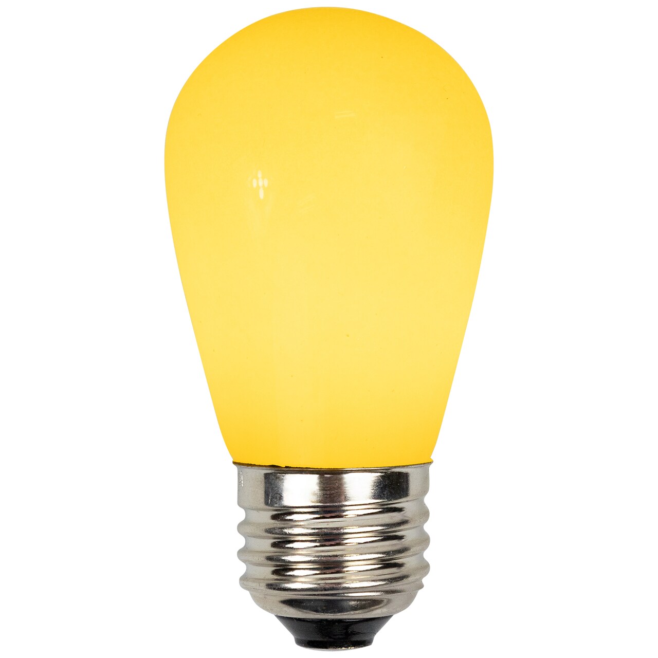 Northlight Opaque LED S14 Edison Style Christmas Replacement Bulbs - Yellow - Pack of 25